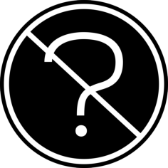 No Questions Craft Design Svg File, Free Vectors File